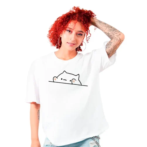 Meme de Gatita - Camiseta Oversized